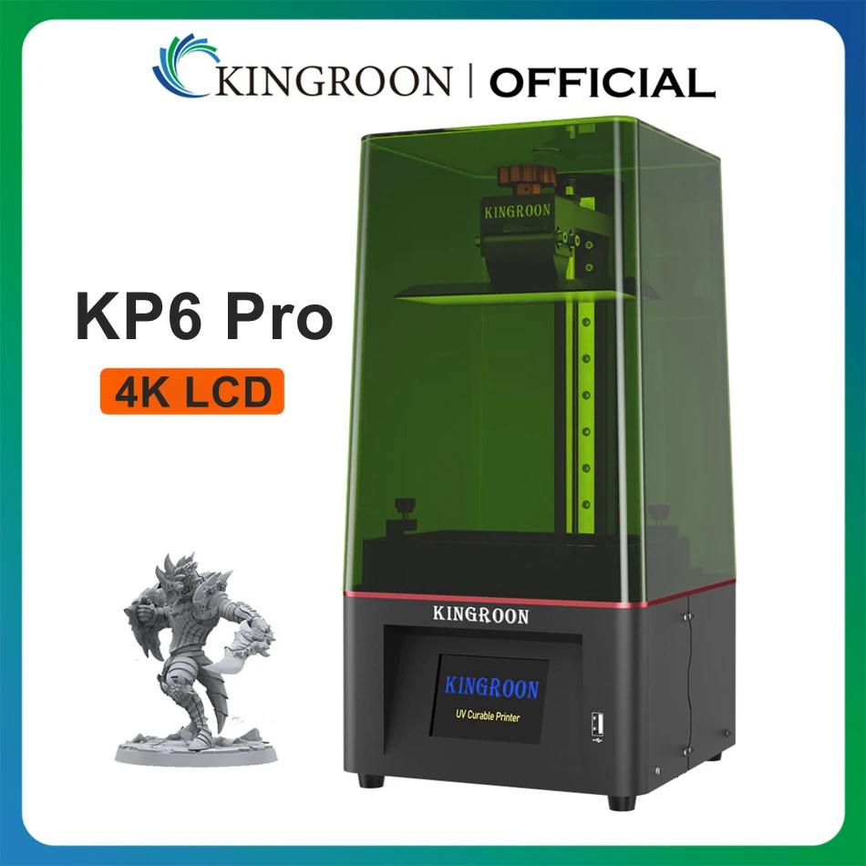 KINGROON KP6  3D  , 4K ܻ LCD UV , 143*85*180mm  ũ, ִ 50 mm/s μ ӵ, SLA 3D 